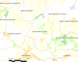 Map commune FR insee code 44181